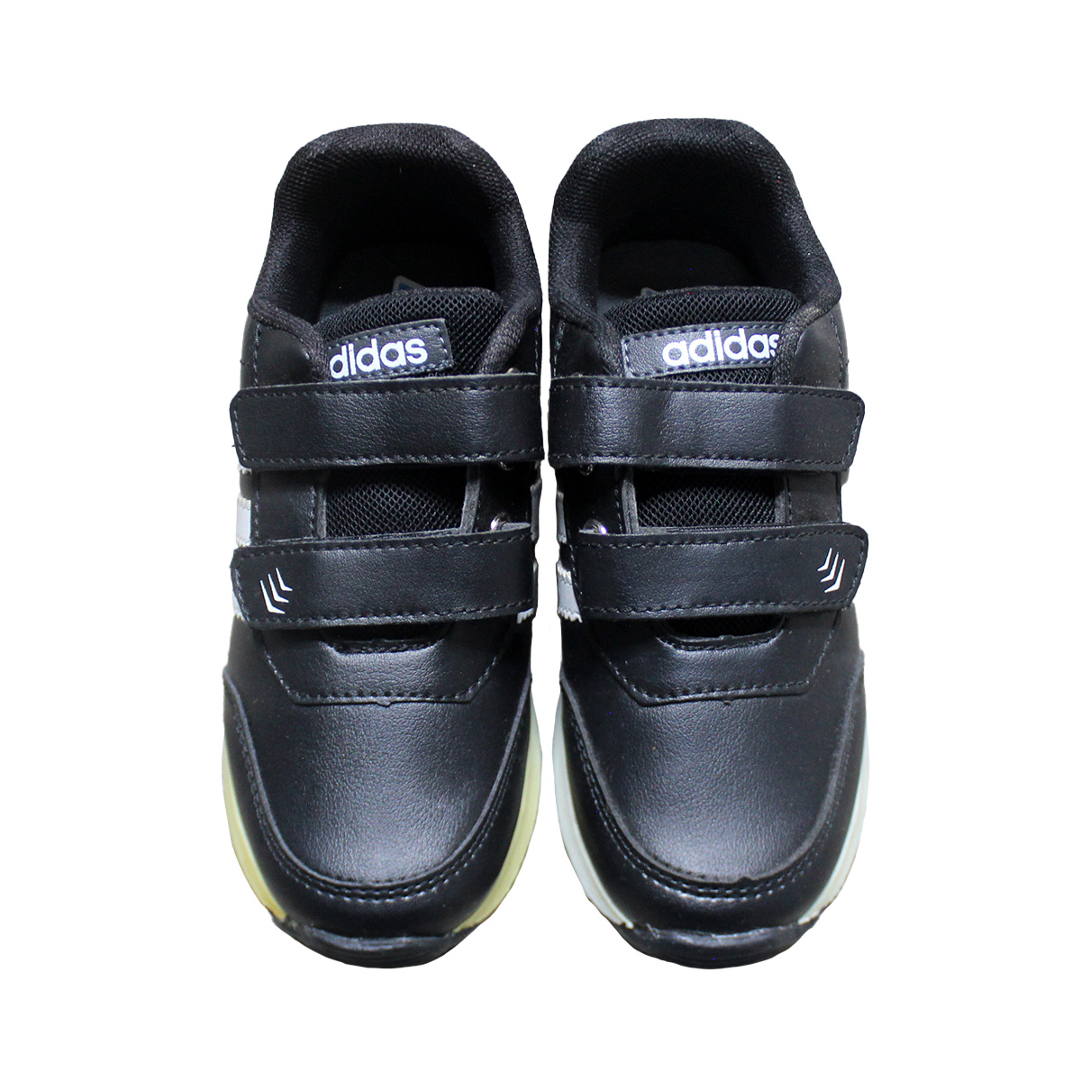 Imagen real de Tenis de niño, negro con correa de velcro "Tipo Adidas"