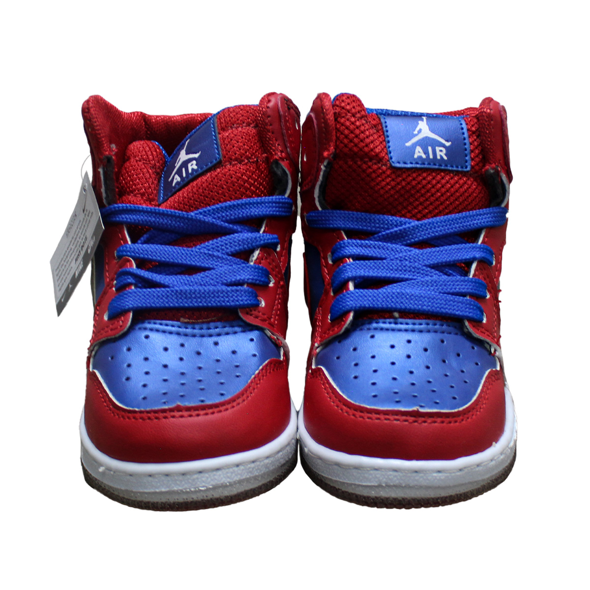 Imagen real de Tenis de niño, tipo botin, rojos de Sonic "Tipo Nike"